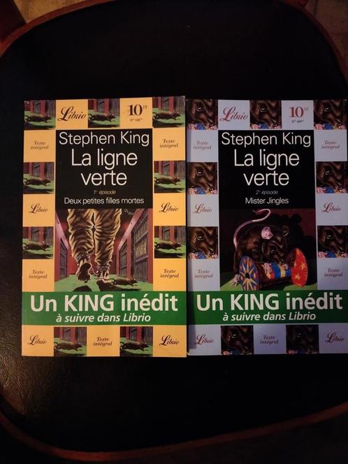 2 romans Stephen King - La ligne verte, la ballade de la ..., Livres, Thrillers, Utilisé, Enlèvement ou Envoi