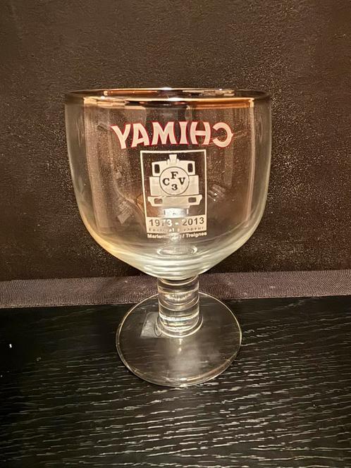 Verre chimay chemin de fer à vapeur des 3 vallées, Collections, Verres & Petits Verres