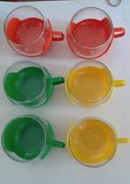 6 theeglazen 7 euro per stuk., Collections, Rétro, Enlèvement ou Envoi, Maison et Meubles