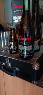 4 lege duvel flessen plus 1 receptenhouder Duvel in verpakki, Ophalen of Verzenden, Zo goed als nieuw, Duvel