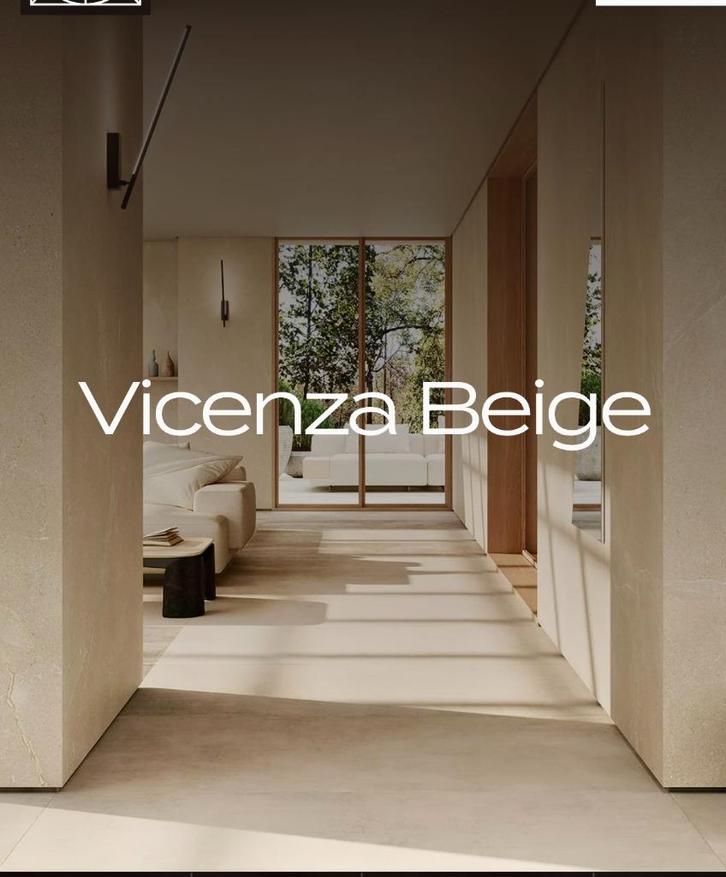 Limestonelook Vicenza Beige merk Nexion 1198x598x9mm silk, Doe-het-zelf en Bouw, Tegels, Nieuw, Vloertegels, Keramiek, 60 cm of meer