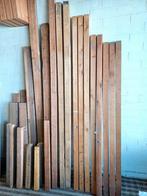 Lot ruw houten balkjes, Tuin en Terras, Palen, Balken en Planken, Ophalen, Gebruikt