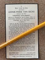 Oorlogsslachtoffer POPERINGE MEI 1940 LEONIE VAN EECKE1864, Enlèvement ou Envoi, Image pieuse