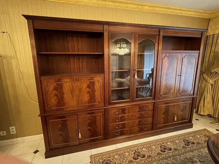 Grande bibliothèque en bois – 296 x 205 x 48 cm, Maison & Meubles, Armoires | Bibliothèques, Utilisé, 200 cm ou plus, 200 cm ou plus