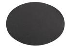 Placemat Ovaal in zwart imitatieleer | 45x33cm | 2 zijdig, Enlèvement ou Envoi, Neuf, Noir, Set de table
