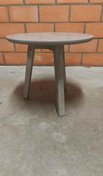 Table d'appoint ronde grise, Maison & Meubles, Enlèvement, Comme neuf, Rond, Bois