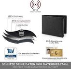Portemonnee van echt leer voor heren | GRATIS LEVERING, Overige merken, -, Zwart, -