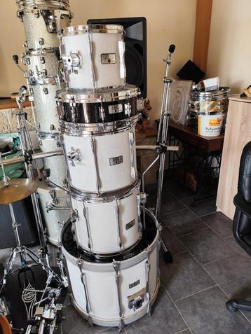 Batterie Adams 6000 grise a paillettes, Musique & Instruments, Batteries & Percussions, Enlèvement, Comme neuf
