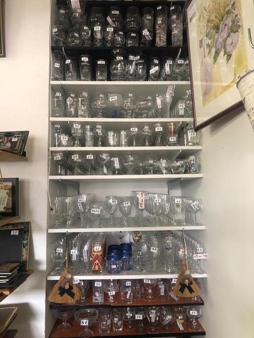 600 tal glazen, telkens per setje van 6 en nog veel andere, Huis en Inrichting, Keuken | Servies, Zo goed als nieuw, Glas, Ophalen of Verzenden