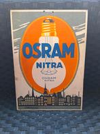 Kartonnen reclamebord Osram Nitra jaren 30, Ophalen of Verzenden, Zo goed als nieuw