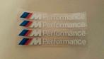 Bmw M Performance sticker > wit 130 mm x 10 mm, Ophalen of Verzenden