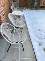 Vintage ROHÉ loungeset, bamboe/rotan 5-delig, Tuin en Terras, Ophalen, Rotan, Loungeset