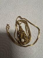 Antiek Goud ketting met hanger 18 k, Antiek en Kunst, Ophalen, Goud