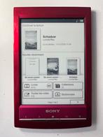 Liseuse Sony PRS-T1 – Rouge – Pochette + micro-SD 2 Go, Enlèvement ou Envoi, Comme neuf, Écran tactile