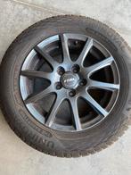 4 winterbanden +  alu velgen, Auto-onderdelen, Banden en Velgen, Ophalen, 15 inch, Winterbanden, Velg(en)
