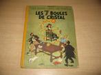 Tintin : Les 7 boules de cristal - 1e druk uit 1948., Gelezen, Eén stripboek, Ophalen of Verzenden, Herge