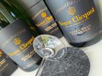 2x Glas VC 2x Champagne Veuve Clicquot Extra-Brut Extra old, Nieuw, Frankrijk, Vol, Ophalen of Verzenden