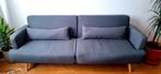 Grijze 4-zits slaapbank, Ophalen, Hout, Gebruikt, Scandinave vintage