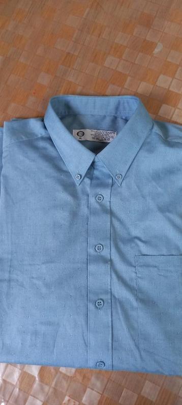 stijlvol blauw herenhemd XL