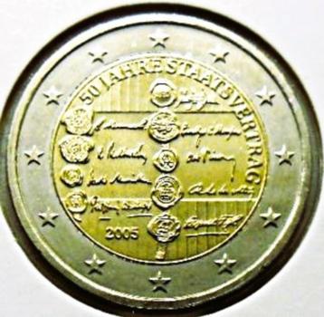 2 euro herdenking Oostenrijk 2005 „50 jaar verdrag” UNC.  beschikbaar voor biedingen
