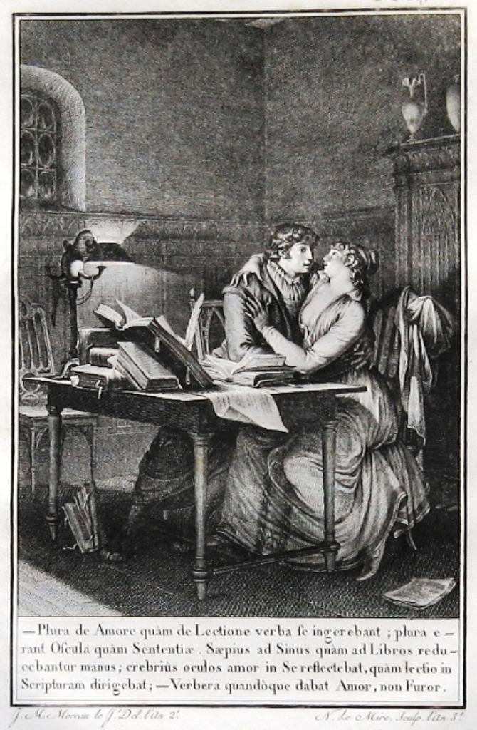 Lettres d'Héloïse et d'Abbelard 1796 HC Set van 3 met 8 grav, Antiquités & Art, Enlèvement ou Envoi