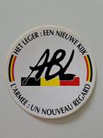 Vintage Sticker - Belgisch Leger - Een Nieuwe Kijk, Ophalen of Verzenden, Zo goed als nieuw, Bedrijf of Vereniging