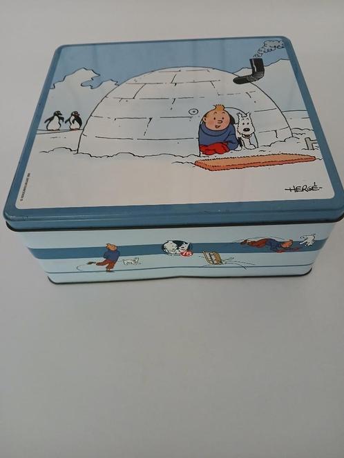 Blikken doos Kuifje, Verzamelen, Stripfiguren, Gebruikt, Gebruiksvoorwerp, Kuifje, Ophalen