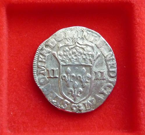 Frankrijk - 1/4 zilveren schild - Henri IV 1595, Postzegels en Munten, Munten | Europa | Niet-Euromunten, Losse munt, Frankrijk