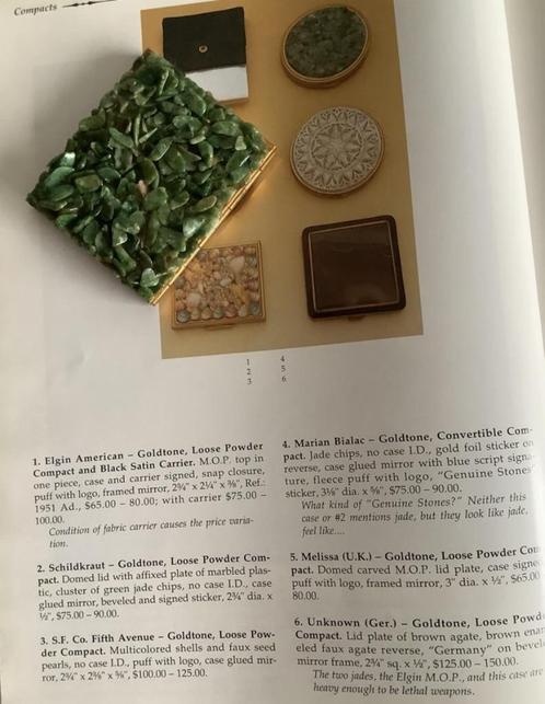 vintage poederdoos met steentjes, Verzamelen, Parfumverzamelingen, Zo goed als nieuw, Overige typen, Ophalen of Verzenden