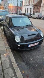 Mini cooper s r53 supercharger 2004, Auto's, Zwart, Leder en Stof, Zwart, Xenon verlichting