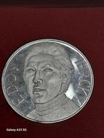 Belgique, Eddy Merckx médaille commémorative, Postzegels en Munten, Ophalen of Verzenden, Zilver