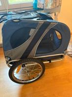Fietskar voor hond, blauw, medium, Fietsen en Brommers, Fietsaccessoires | Aanhangwagens en Karren, Gebruikt, Opvouwbaar, Minder dan 20 kg