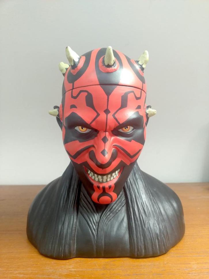 VINTAGE 90'S STAR WARS DARTH MAUL BUSTE, Verzamelen, Star Wars, Gebruikt, Beeldje of Buste, Ophalen of Verzenden