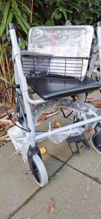 Splinternieuwe rollator met groot zitgedeelte en mandjes, Ophalen, Inklapbaar, Nieuw