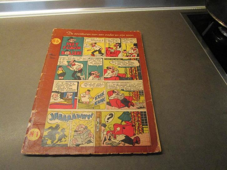 Avonturen van vader en zijn zoon - nr 1 - eerste druk - 1956, Livres, BD, Utilisé, Une BD, Enlèvement ou Envoi