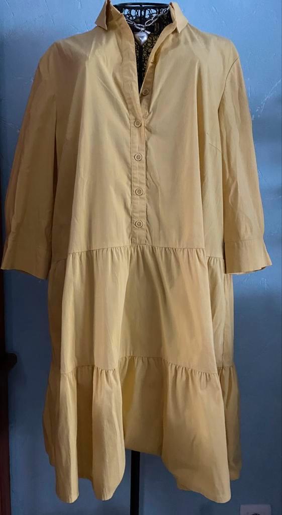Betty Barclay 44 leuke zwierige jurk warm geel NIEUWSTAAT, Kleding | Dames, Grote Maten, Zo goed als nieuw, Jurk, Geel, Ophalen of Verzenden