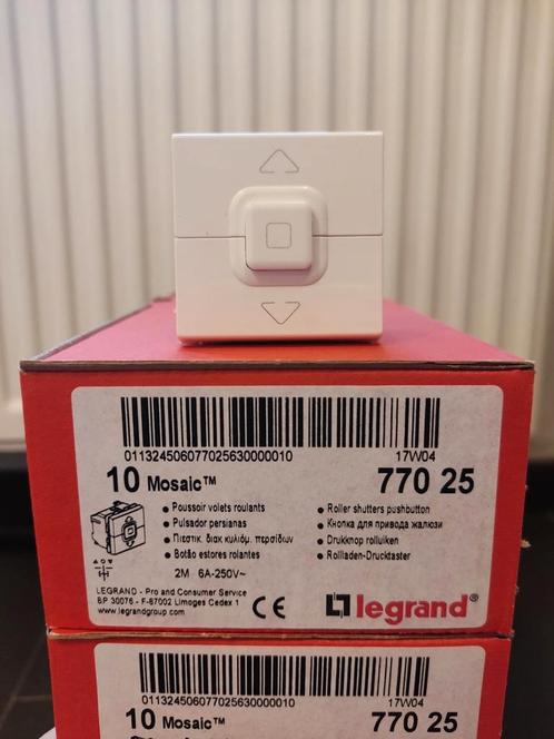Legrand -Mosaic rolluikbedieningsschakelaar, Doe-het-zelf en Bouw, Elektriciteit en Kabels, Nieuw, Schakelaar, Ophalen