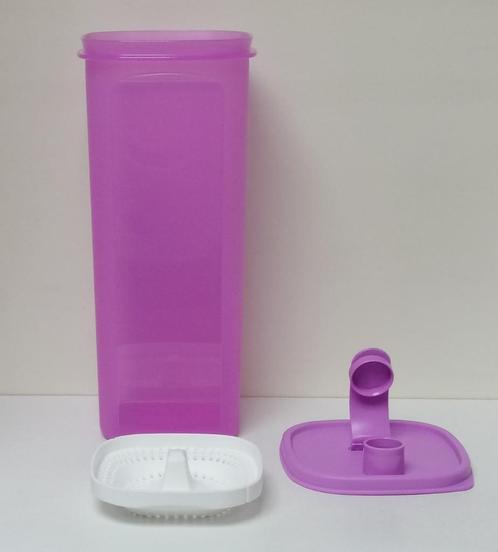 Tupperware Vierkante Kan - Filter - 2 Liter - Roze, Huis en Inrichting, Keuken | Tupperware, Nieuw, Bus of Trommel, Wit, Paars