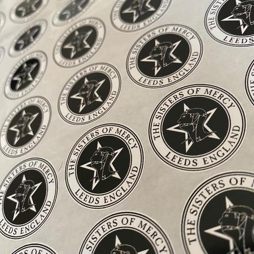 The Sisters of Mercy stickers - 10 stuks, Collections, Autocollants, Neuf, Autres types, Enlèvement ou Envoi