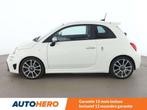 Abarth 595 1.4 Turbo Turismo (bj 2019), Auto's, 4 zetels, Gebruikt, Wit, Leder