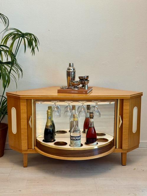 Vintage ‘speakeasy’ barkastje drankkastje jaren 50/60, Huis en Inrichting, Barren, Zo goed als nieuw, Ophalen