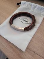 Nieuwe Fossil herenarmband, Ophalen of Verzenden, Nieuw, Bruin, Staal