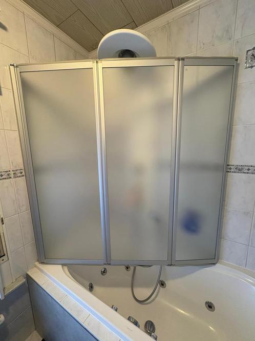 Inklapbaar badwandscherm( driedelig), Huis en Inrichting, Badkamer | Badkamermeubels, Zo goed als nieuw, Overige typen, 100 tot 150 cm