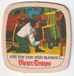 2  BIERKAART VIEUX-TEMPS  ( Vlaams en Frans), Autres marques, Sous-bock, Envoi, Neuf