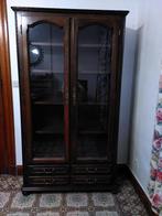 Bibliothèque meuble vitrine, 25 à 50 cm, Cerisier, 100 à 150 cm, Utilisé