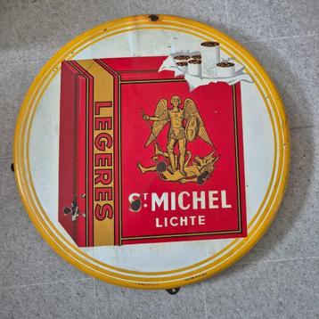 Emaille bord rond, St Michel lichte, legeres beschikbaar voor biedingen