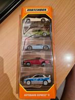 Matchbox autobahn express set met 2 wagens, Ophalen of Verzenden, Nieuw, Auto