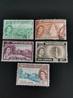Montserrat 1953 - Reine Elisabeth II et carte, église, Timbres & Monnaies, Affranchi, Enlèvement ou Envoi