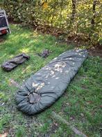 slaapzak met liner en pressbag, Caravanes & Camping, Sacs de couchage, Enlèvement, Utilisé