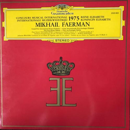 Koningin Elisabethwedstrijd, MIKAEL FAERMAN, piano 1975, Cd's en Dvd's, Vinyl | Klassiek, Zo goed als nieuw, Romantiek, Orkest of Ballet